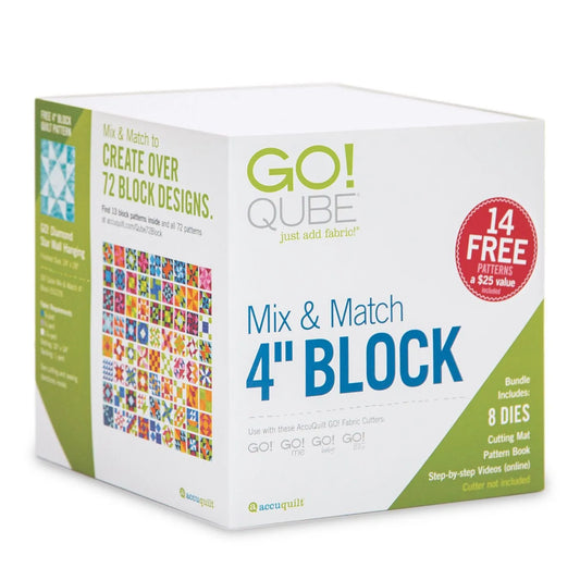 GO! Qube Mix & Match 4" Block - Accuquilt