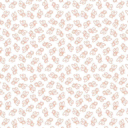 [SKINNY BOLT] Montgomery-Mountain Charm - Flutter By White/Peach - 16812-91