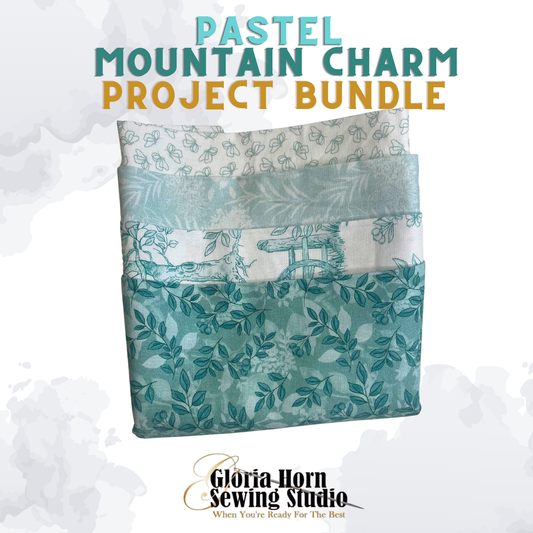 Pastel Mountain Charm  Project Bundle - Fabric Kit | 12" x WOF