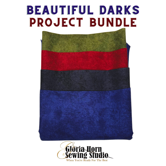 Beautiful Darks  Project Bundle - Fabric Kit | 12" x WOF
