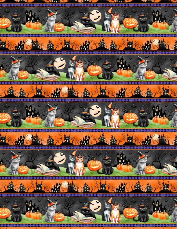 Spooky Tails - Border Print - 1665 33930 897