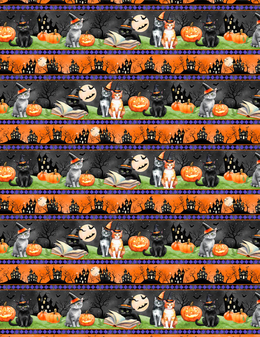 Spooky Tails - Border Print - 1665 33930 897