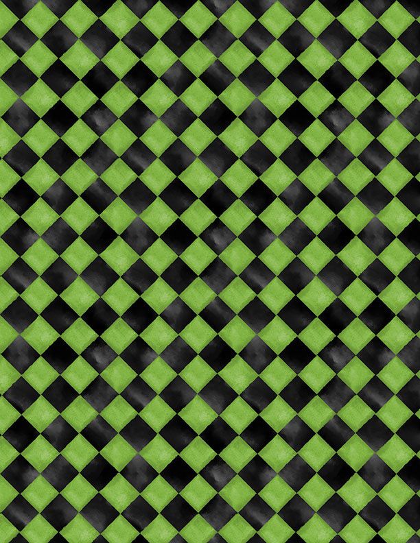 Spooky Tails - Harlequin Texture Green - 1665 3393 779