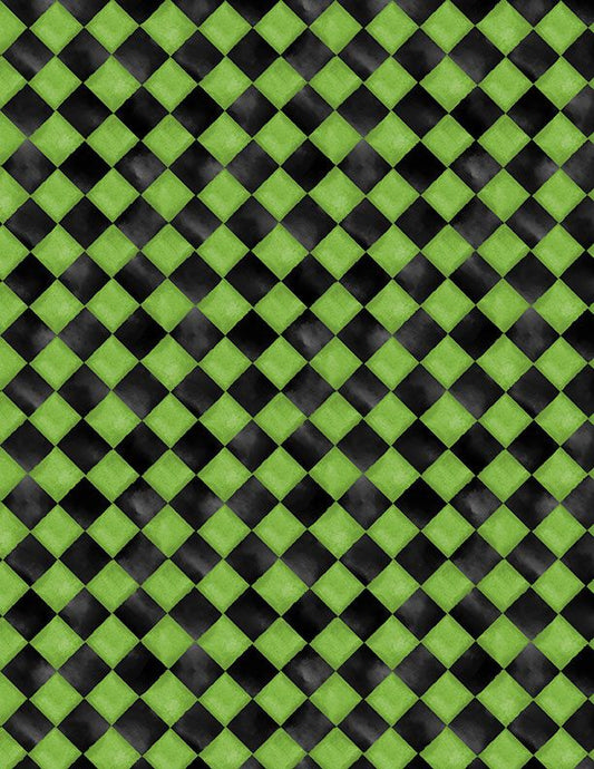 Spooky Tails - Harlequin Texture Green - 1665 3393 779