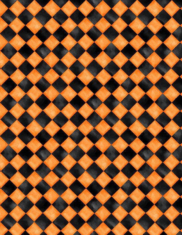 Spooky Tails - Harlequin Texture Orange - 1665 33937 889-WP