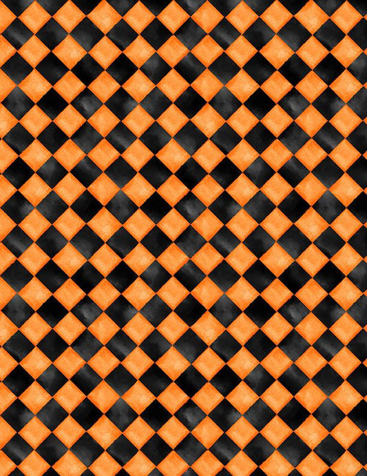 Spooky Tails - Harlequin Texture Orange - 1665 33937 889-WP