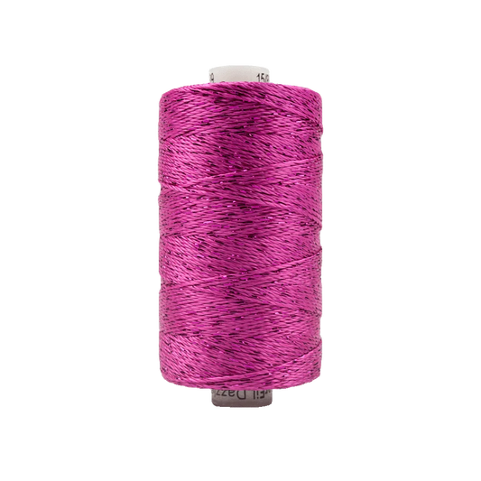 Dazzle 8wt Metallic 200yd Fuchsia