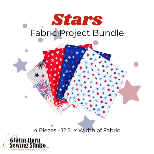Stars Fabric Project Bundle - Fabric Kit | 12.5" x WOF