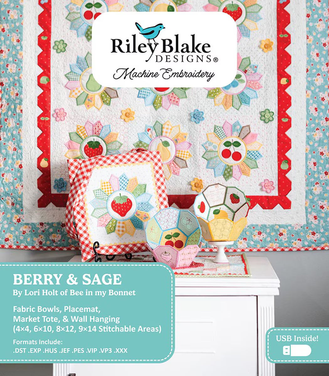 Berry & Sage Projects - Machine Embroidery USB