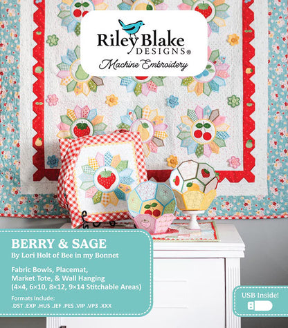 Berry & Sage Projects - Machine Embroidery USB