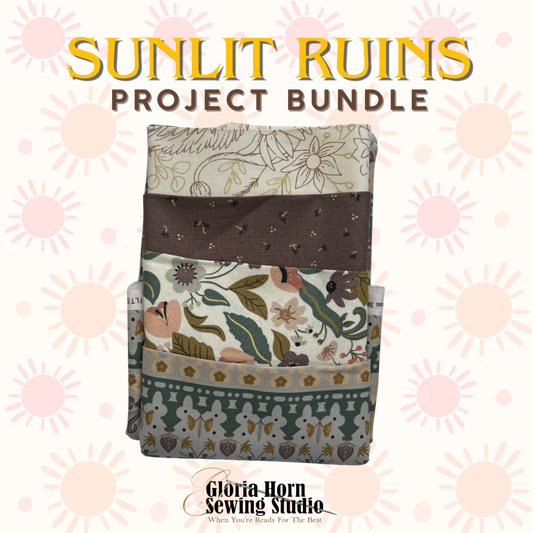Sunlit Ruins Project Bundle - Fabric Kit | 12.5" x WOF