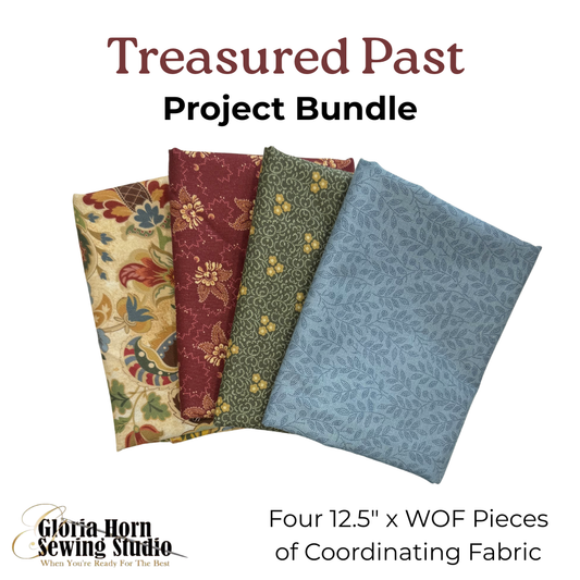 Treasured Past Project Bundle - Fabric Kit | 12.5" x WOF