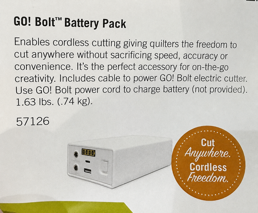 GO! Bolt Battery Pack - Accuquilt