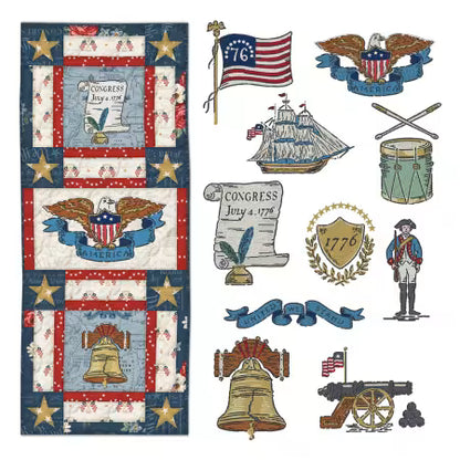 America 250 Door Banner & Asset - Machine Embroidery - USB