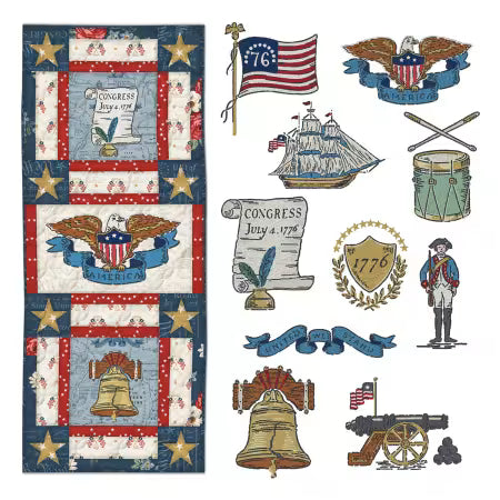 America 250 Door Banner & Asset - Machine Embroidery - USB
