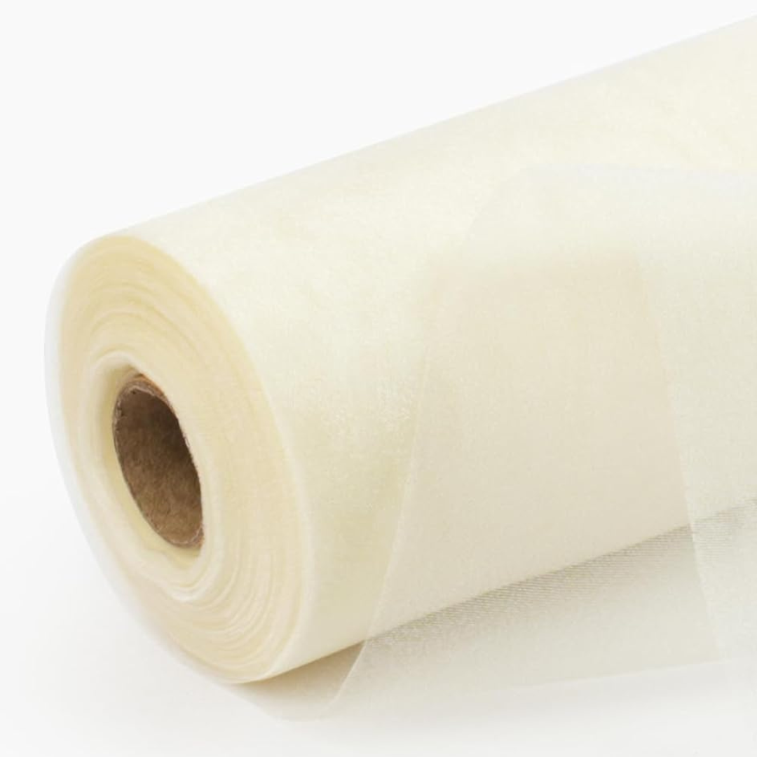 Ivory - Organza Tulle Roll - 11" x 50 yards