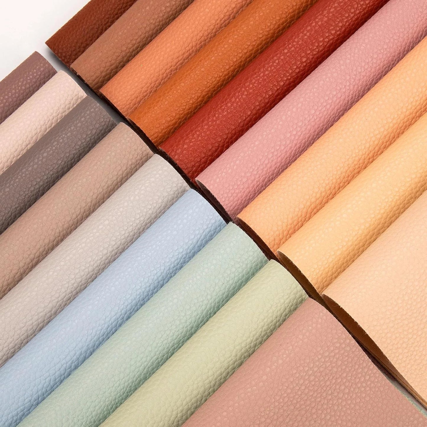 Neutral 18 Pieces Faux Leather Sheets, 8×12 Inches