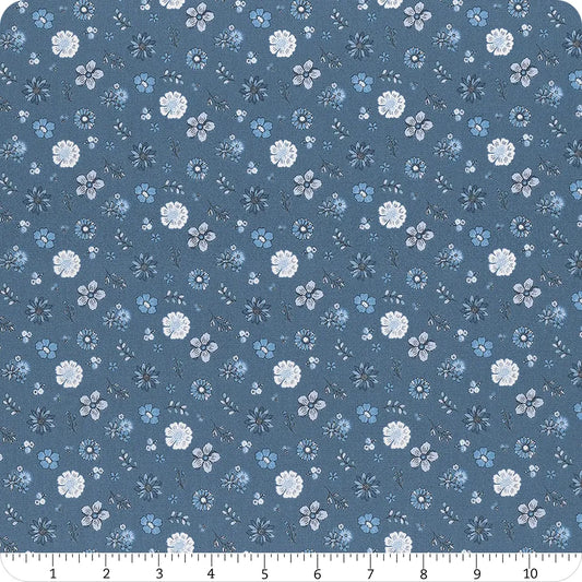 Blue Blooms and Thread - Denim Floral - C17122-DENIM