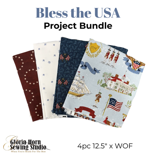 Bless the USA Project Bundle - Fabric Kit | 12.5" x WOF