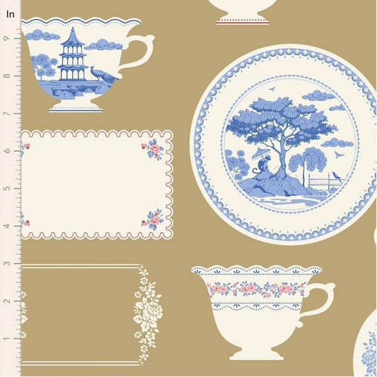 Something Blue - Label & Ornaments Ochre - 110172