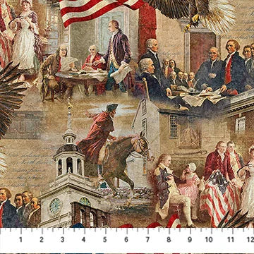 America 250 - Beige Multi Independence - DP28367-12