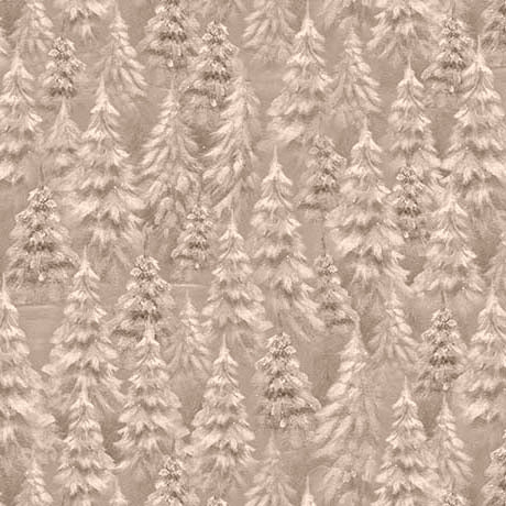 Woodland Wonder Flannel - Snowy Trees Medium Dark Taupe - 24526-ATFLN
