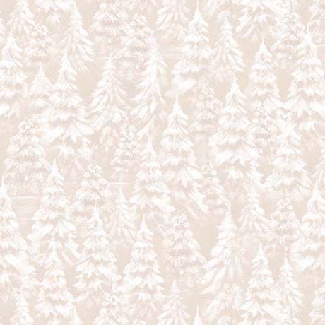 Woodland Wonder Flannel - Snowy Trees Pale Taupe - 24526-AZFLN