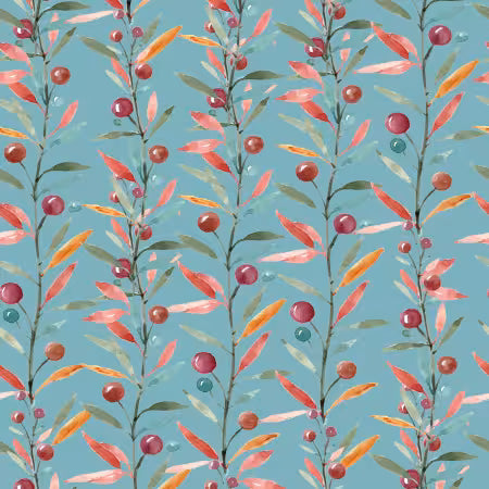Harvest Home - Berry Branches Blue - 24565-BLU