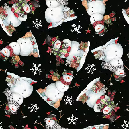 Frosty Hollow - Frosty Snowman Toss Black - 24599-BLK