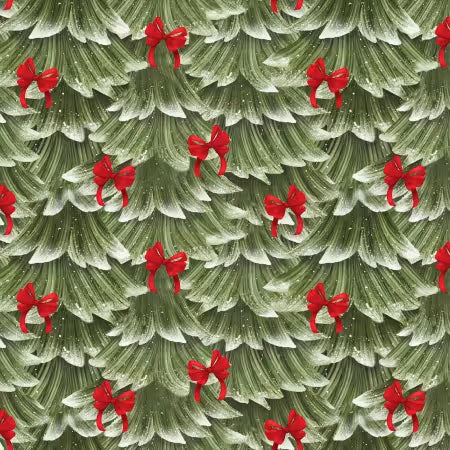 Very Merry Gingerbread - Sweet Pine & Bows Green - 24615-GRN
