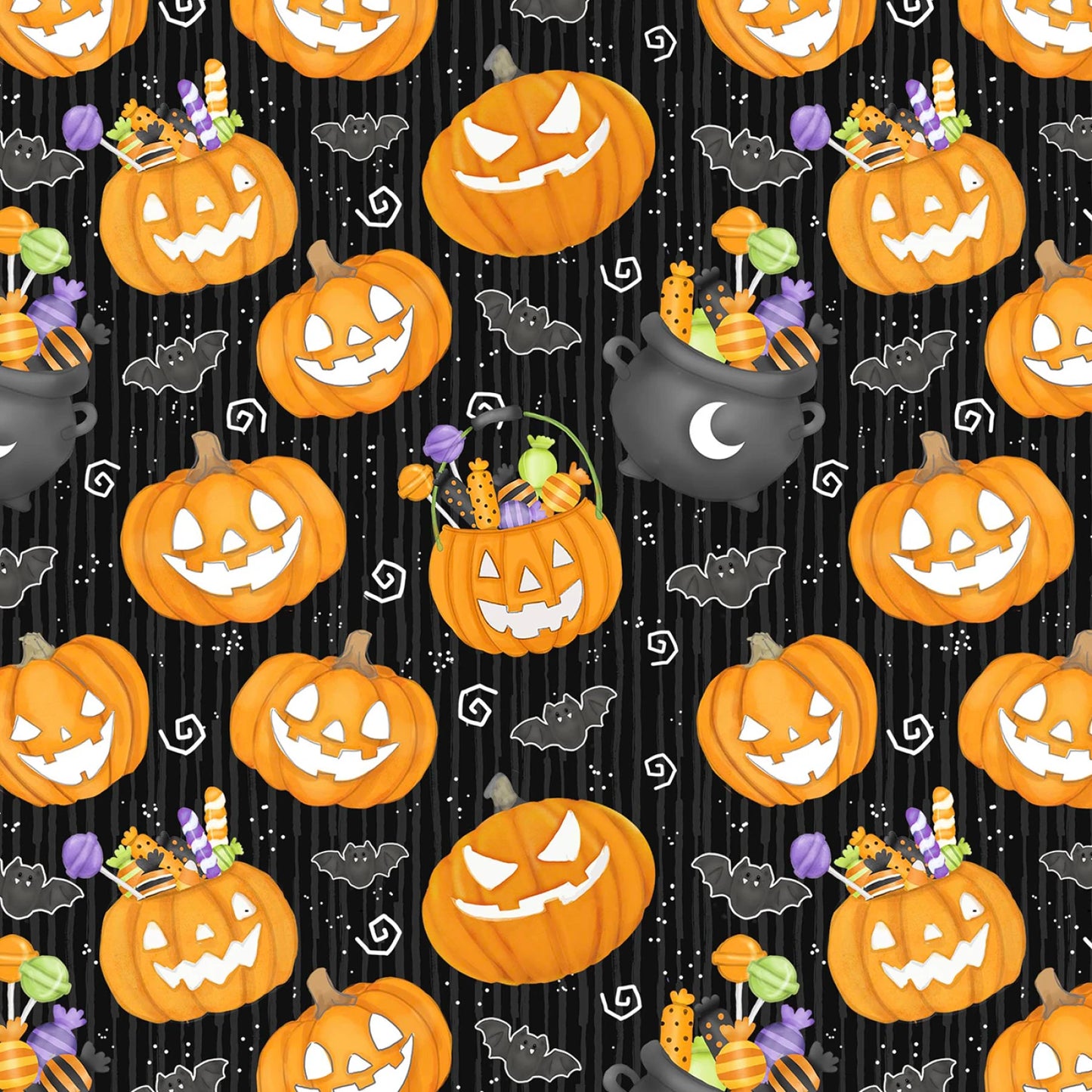 Moonlight Mischief Glow - Black Small Pumpkin - 2555G-99