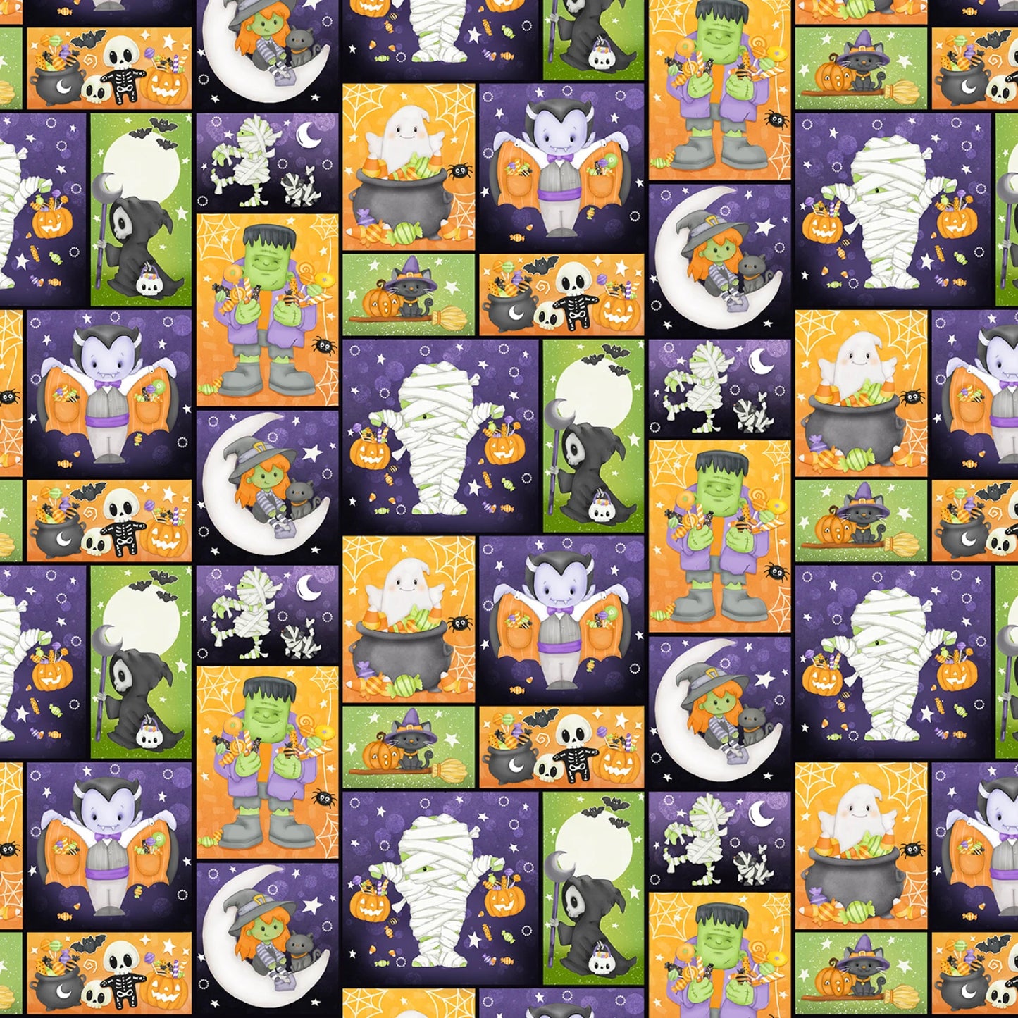 Moonlight Mischief Glow - Multi Monster Patch - 2562G-53