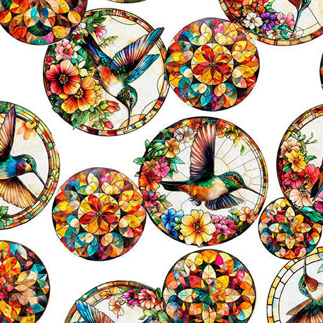 Flight of the Hummingbird - Stained Glass Hummingbird Circle - 2600 32193 Z