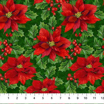 Deck the Halls - Poinsettia Pine Multi - 28996-76