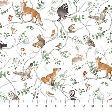 Tanglewood - Animal Vine White Multi - 29282-10
