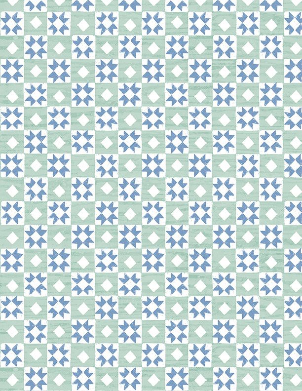 Friendly Farmstead - Checkerboard Teal - 3008 96496 741 WP