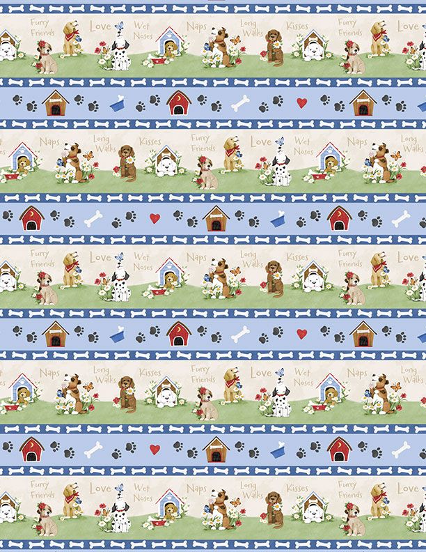 Paws at Play - Repeating Stripe Multi - 3023 39917 242