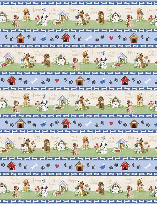 Paws at Play - Repeating Stripe Multi - 3023 39917 242
