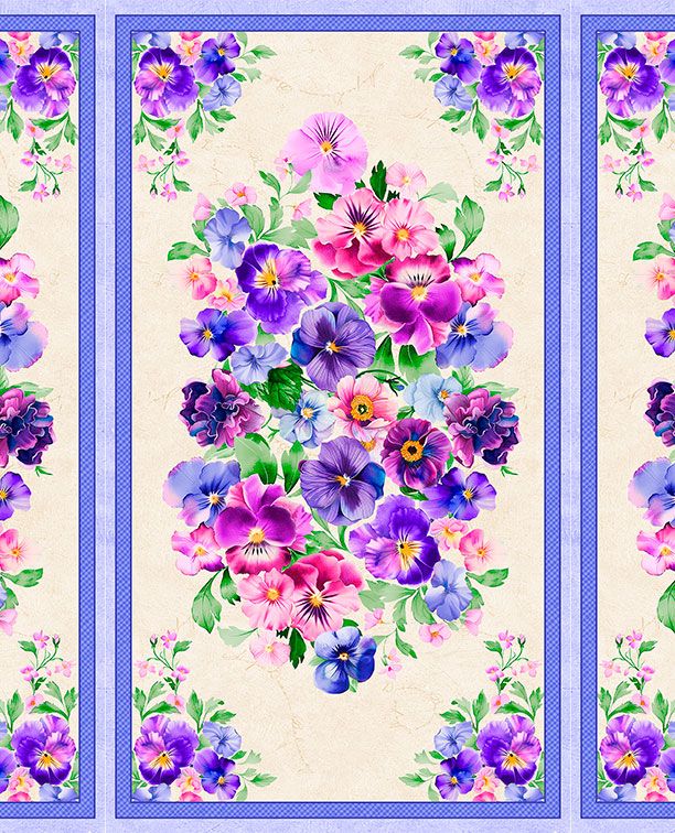 Pansy Fields - Large Panel Multi - 3080 28660 267 WP