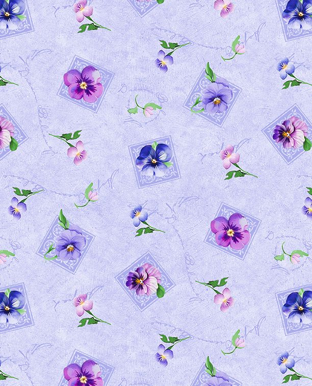 Pansy Fields - Small Florals Purple - 3080 28664 637 WP