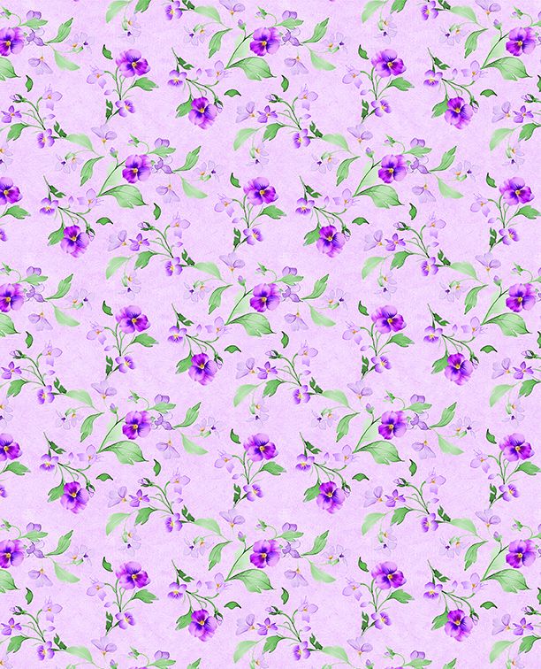 Pansy Fields - Trailing Florals Fuchsia - 3080 28665 337 WP