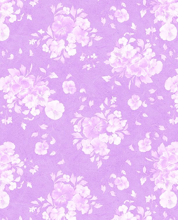 Pansy Fields - Floral Silhouettes Fuchsia - 3080 28666 313 WP