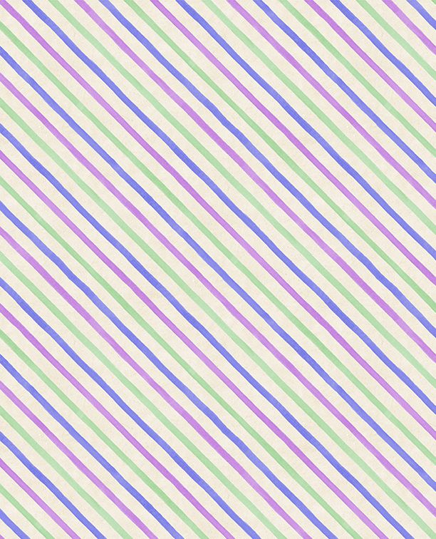 Pansy Fields - Diagonal Stripes Cream - 3080 28667 273 WP