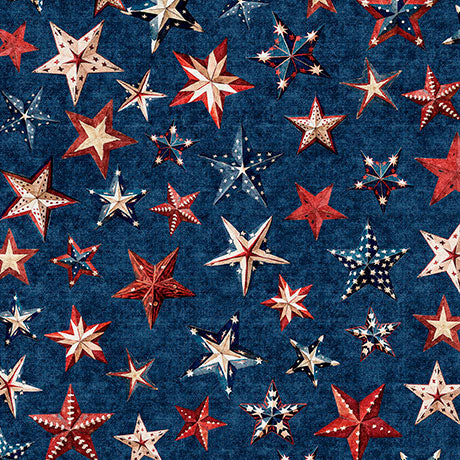Stars - Navy - All American Snowman - 2600 32046 N