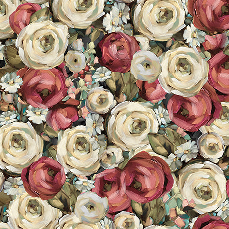 Daisies and the Chickadees - Taupe Rose Ranunculus - 2600 32340 AR