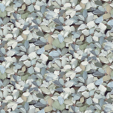 Daisies and the Chickadees - Gray Hydrangea Petals - 2600 32344 K
