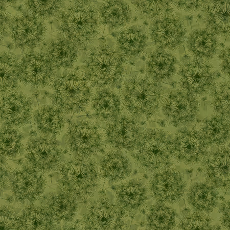 Oak & Berries - Dandelion Monotone Green - 3654-66