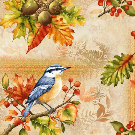 Oak & Berries - Oak & Berries Patchwork Cream Multi - 3657-44