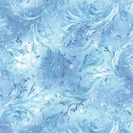 Beyond the Pines - Medium Blue Swirling Branch - 3682-70-HG