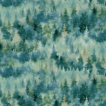 Beyond the Pines - Pine Green Stacked Pine Trees - 3684-66-HG